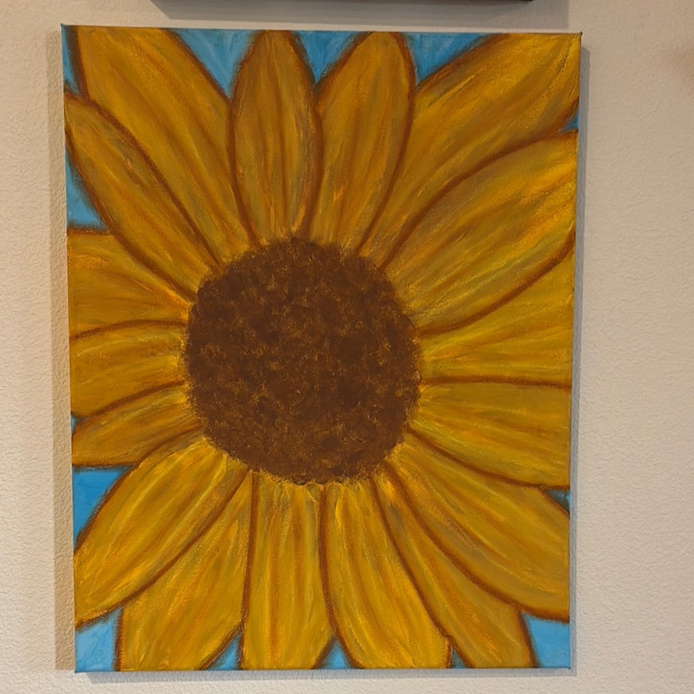Original Sunflower Painting by Oregon artist on Canvas